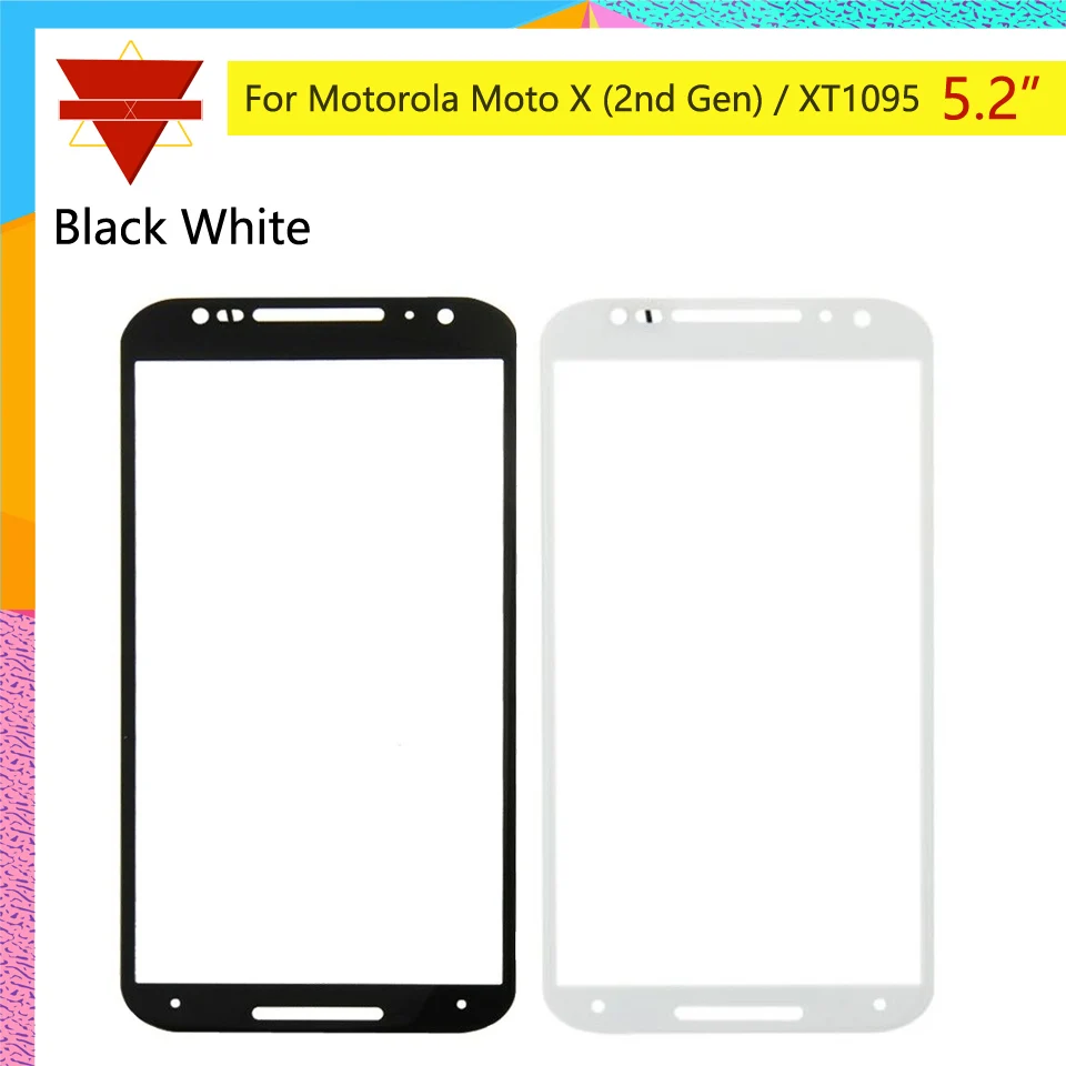 5 2 ЖК Передняя стеклянная линза для Motorola Moto X (2nd Gen) XT1095 передняя внешняя сенсорный