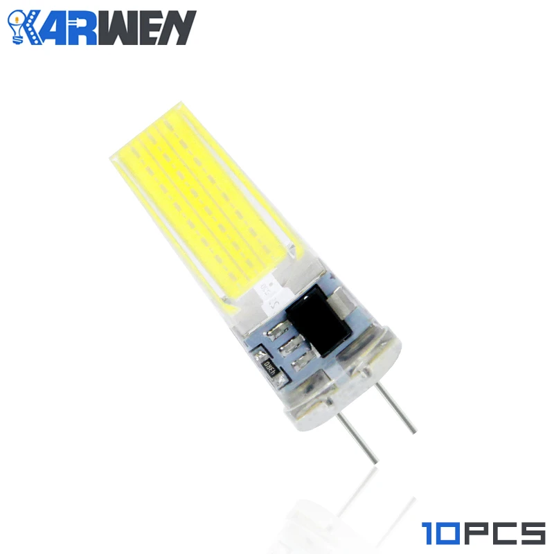 Светодиодная лампа KARWEN G4 3 Вт 6 9 12 в пост. Тока 220 В|cob g4|led lamp cobg4 bulb |