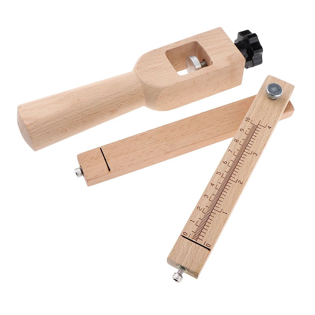 Adjustable Belt Leather Cutter Strap Craft Cutting Tool Unfinished Wood Handle | Дом и сад