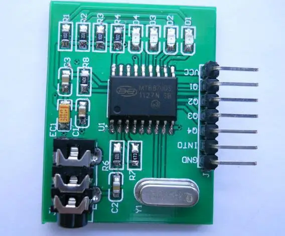 

Бесплатная доставка! Модуль декодирования звука DTMF с голосовым управлением, MT8870 с аудиокабелем