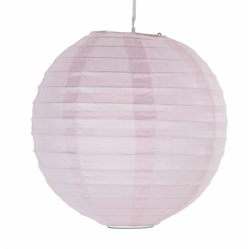 Light Pink 10 шт. 25 см Золотой Круглый Китайский бумажный фонарь на день рождения Свадебный декор подарок ремесло DIY Розничная - Цвет: Light Pink