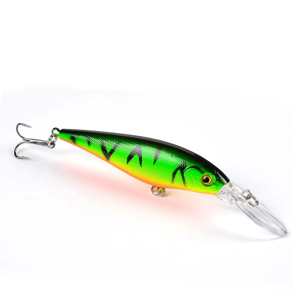 

YUZI 11cm 10g Hard Bait Minnow Fishing Lures Wobbler Floating 6# Treble Hook Artificial Pesca Swimbait Crankbait