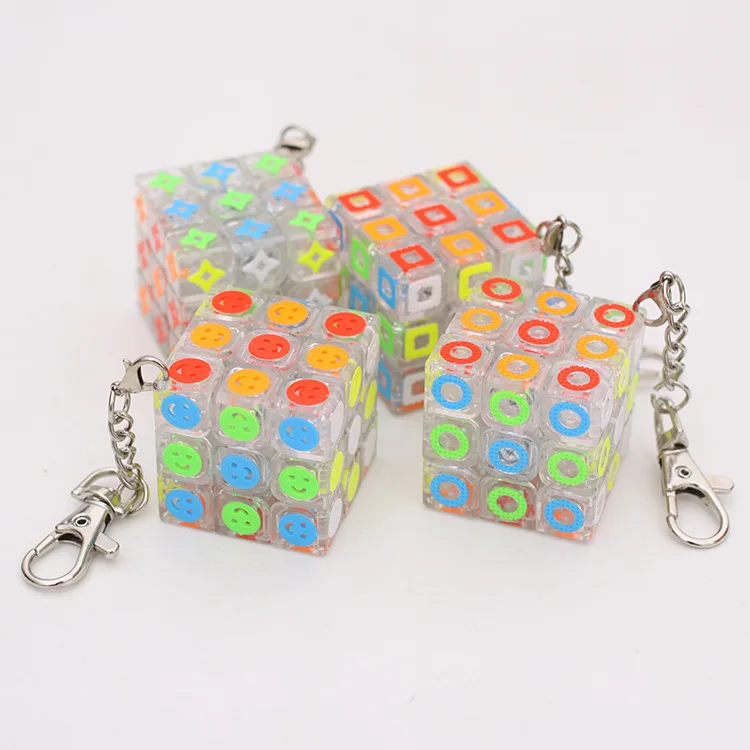 Детский волшебный кубик брелок 3 5 см Волшебные кубики кулон Твист Головоломка