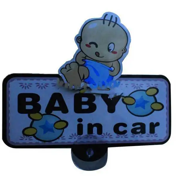 BattLake Cute Baby Swing Car Stickers DIY Lovely Metal Rod with Suction Cup |