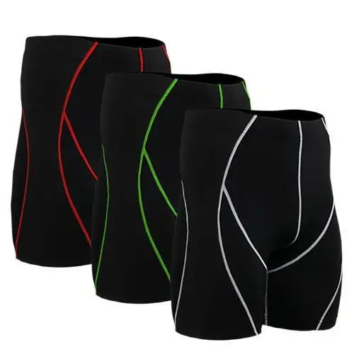 Мужские Базовые однотонные Компрессионные шорты из второй кожи быстросохнущие