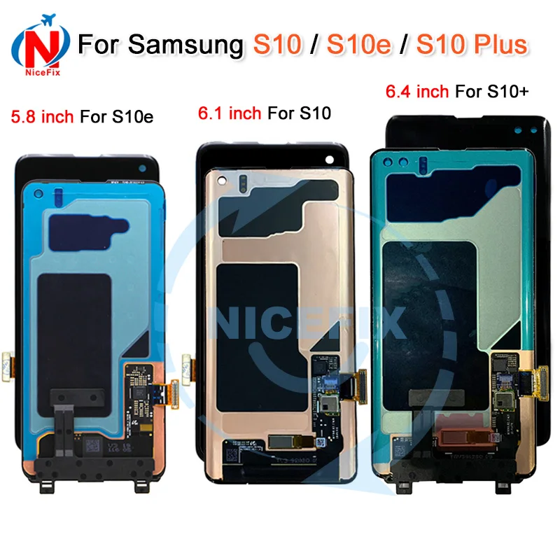 Для samsung Galaxy S10 SM-G973F lcd S10e G970F ЖК-дисплей сенсорный экран дигитайзер в сборе для samsung S10 Plus G975F lcd