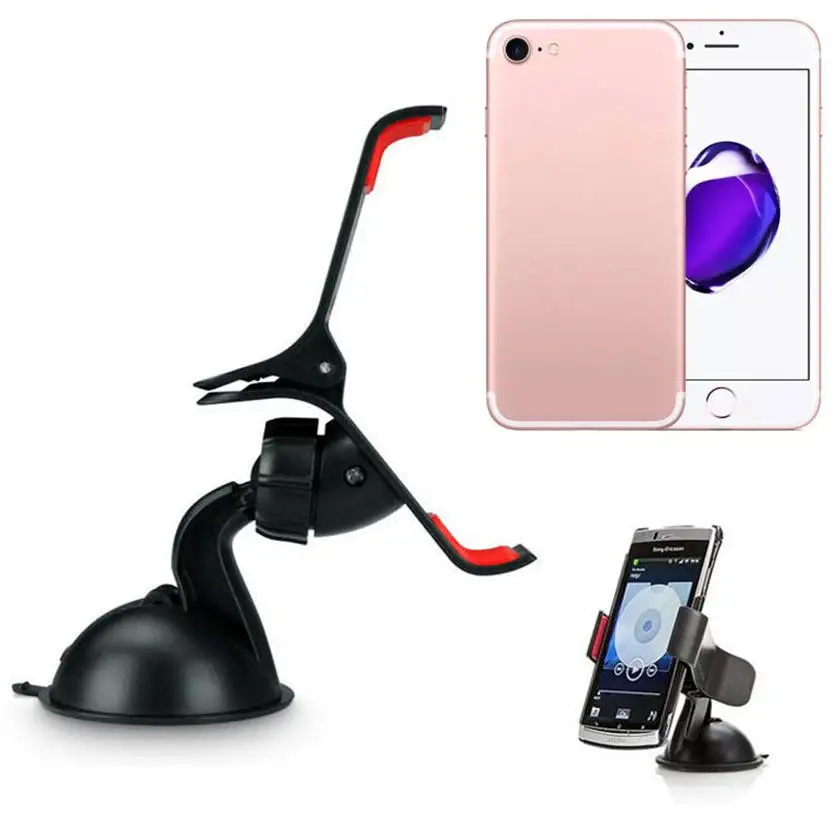 Binmer Универсальный автомобильный держатель на лобовое стекло для iPhone 7 / Plus 5S 6S 6