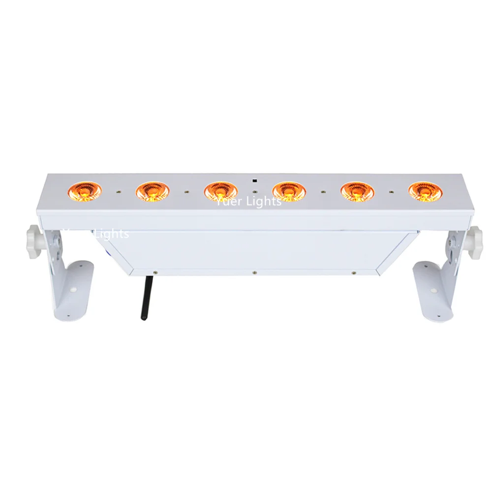 Дистанционное управление/Wi-Fi DMX Uplights высокая яркость 6X18 Вт RGBWY-UV 6 в 1 фонарь для