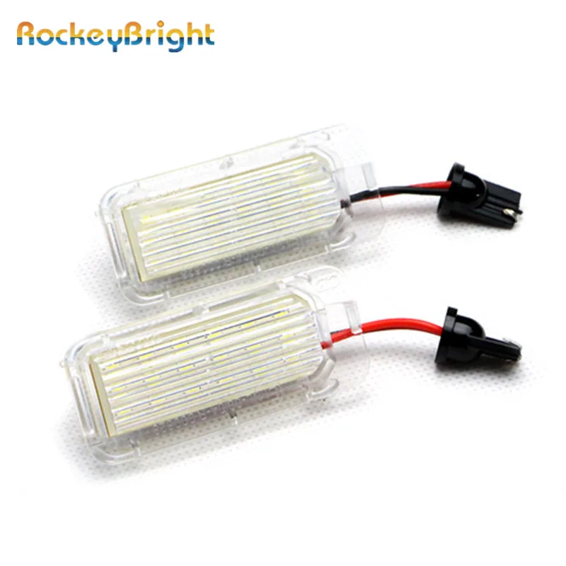 

Rockeybright 18 светодиодные лампы для номерного знака для Ford Focus 5d/Mondeo /Fiseta, Автомобильные светодиодные лампы для номерного знака для Ford Focus 5B