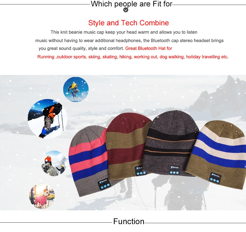 Шапка бини Беспроводная с поддержкой Bluetooth и ШПД|wireless earphones|earphone for phonenoise cancelling |