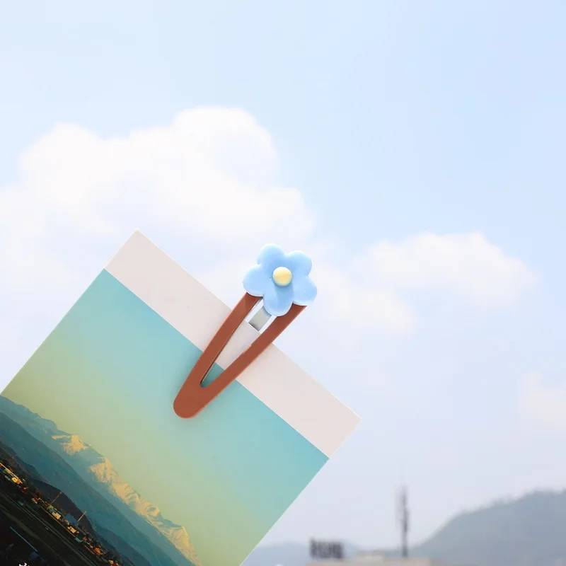 A Новые милые цветные заколки для волос с цветами для девочек, детские милые заколки, заколки для волос, держатели головных уборов, Детские Модные аксессуары для волос - Цвет: A