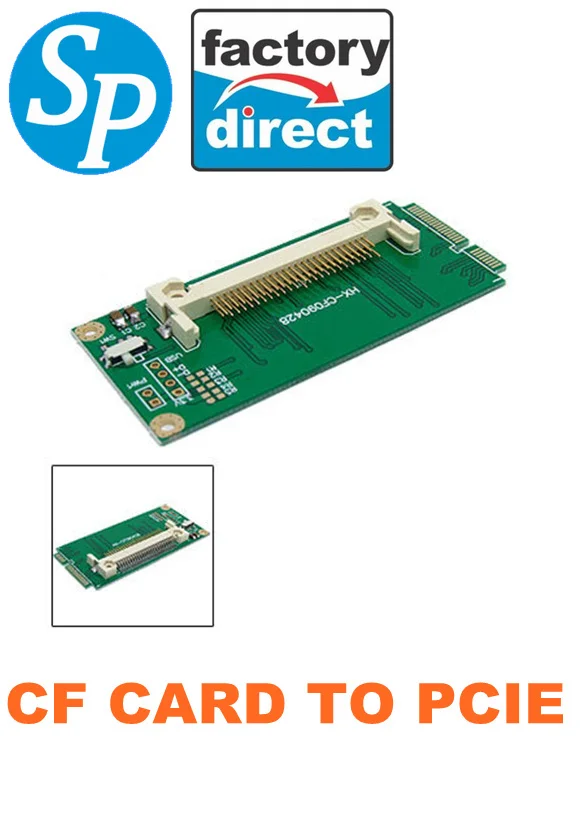 

L CF Cards CompactFlash Card to Mini PCI-E Express Adapter for Asus EeePC 901 900 SPPCIE2 factory outlet