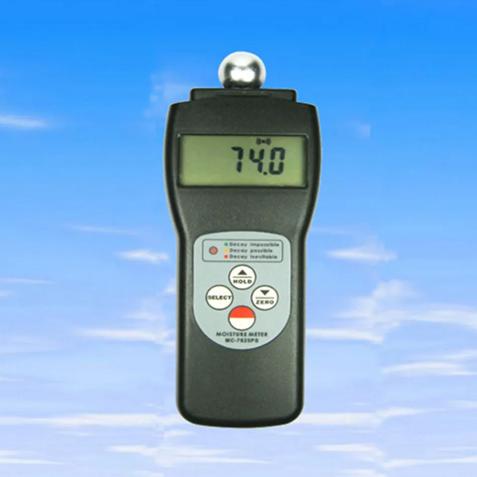 

MC-7825F Foam Material Moisture Meter Measuring Range 0~200% Sponge Tester Measuring And Diagnosing Dampness