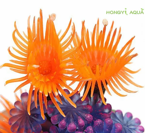 1 шт. смола + силиконовый аквариум из мягкой искусственной смолы Коралловый милое