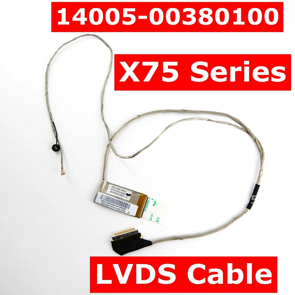 XJ4 LVDS кабель Новый 14005 00380100/QTXJ4 ESL0206A для ASUSX75 X75A X75U X75V X75VD X75SV F75A кабель|Компьютерные
