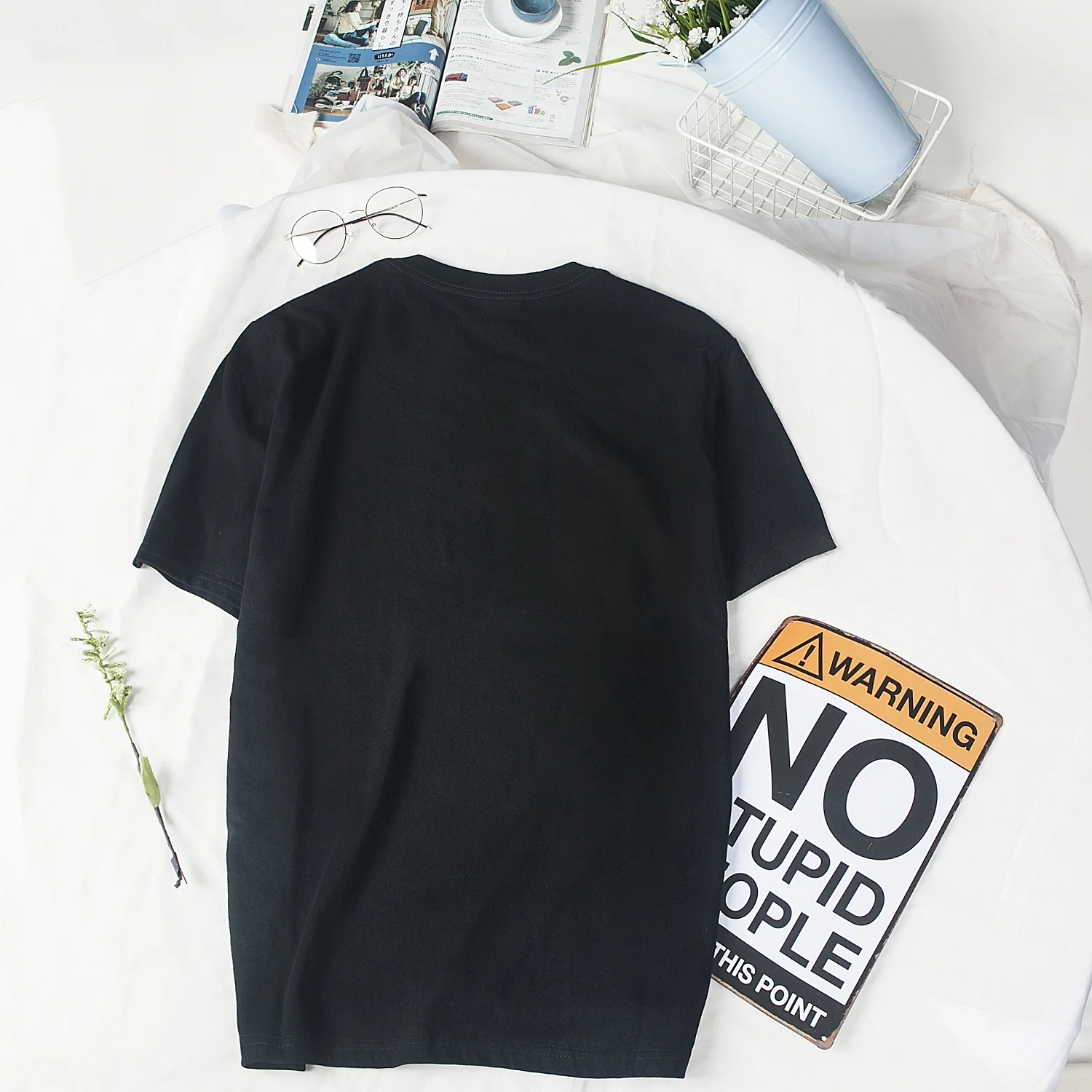 2019 модная мужская футболка с принтом шляпа цилиндр повседневная Забавные