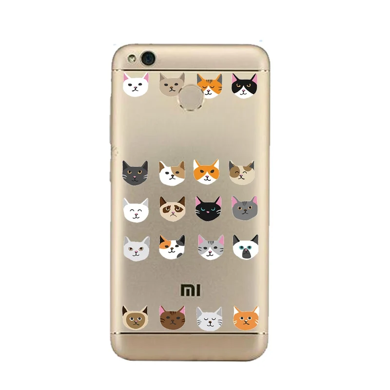 Cartoon Monkey Cute Hand cat Flower Soft Clear TPU Phone Case For xiaomi redmi 4x 4a note5a note4x 5s mi6 note3 Free Shipping | Мобильные