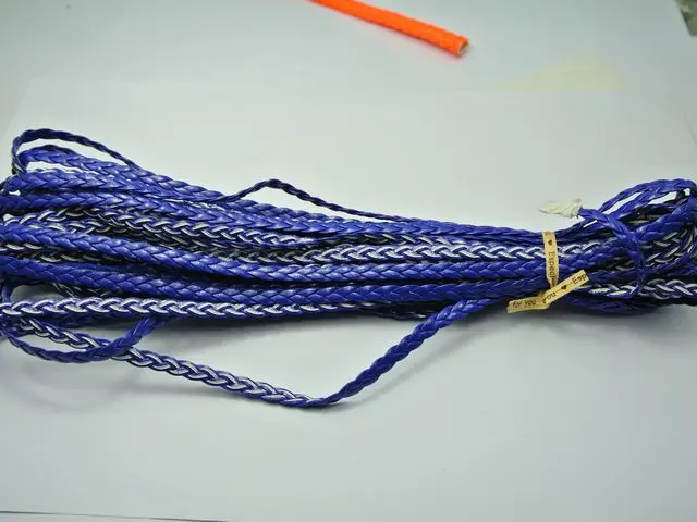 10 meters Royal Blue Leatherette 5X1mm Flat Braided String Jewelry Cord Woven Bracelet jewelry decorative | Дом и сад