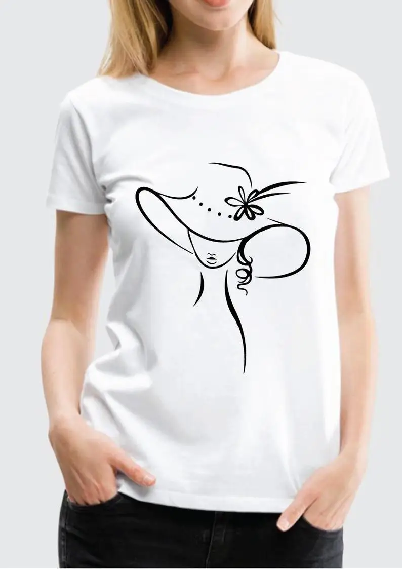 Женская футболка в шляпе гранж tumblr camisetas эстетическая Повседневная винтажная