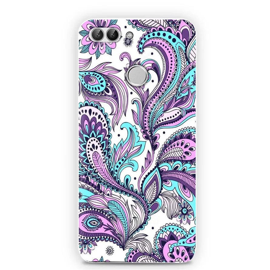 Розовый Для Fundas huawei P, умный чехол, силиконовый 3D, мягкий, симпатичный, из ТПУ, с рисунком, прозрачный чехол на заднюю панель телефона s для huawei P Smart Plus, чехол FIG-LX1 - Цвет: Розовый