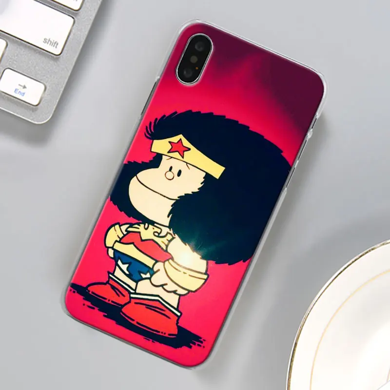 Mafalda чехол для телефона для Apple iPhone X XR 7 8 Plus 6 6s Plus XS MAX 11 Pro Max SE чехол для телефона Coque