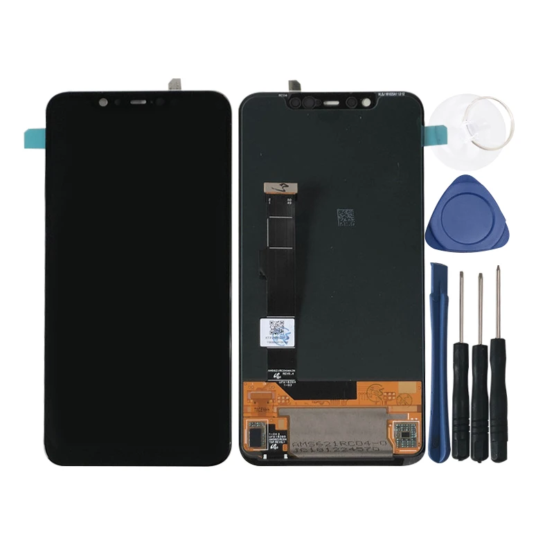 Axisinternational для 6,2" Xiao mi 8 mi 8 AMOLED ЖК-экран дисплей+ сенсорный дигитайзер для mi 8 Pro Встроенный экран отпечатков пальцев
