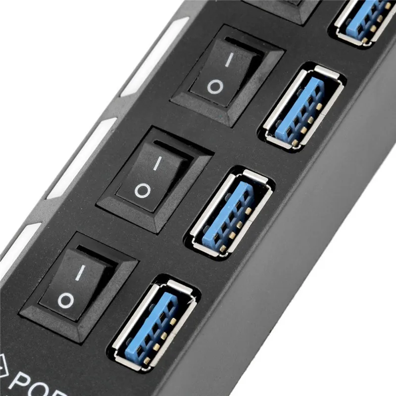 Портативный микро USB концентратор 3 0 Супер скорость 5 Гбит/с 4 порта мини с Separete