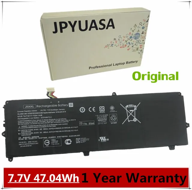 7XINbox 7 V 47.04Wh 6110mAh JI04XL 901307 541 Φ запасная батарея для ноутбука HP Elite x2 1012|Аккумуляторы