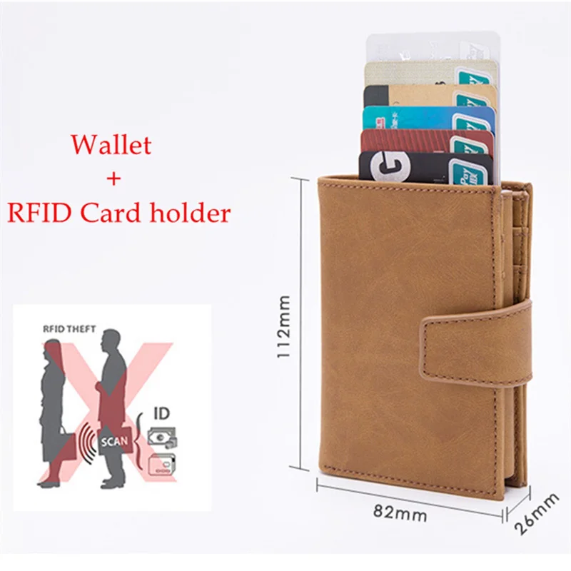 Новый Стиль RFID держатель для карт и минималистичный кошелек из металла мужчин
