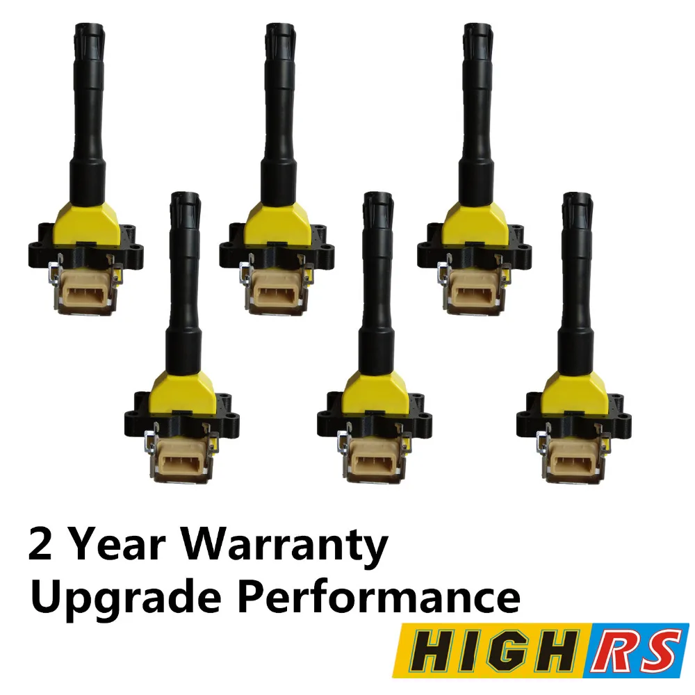 6 катушек зажигания для BMW 2.5L 3.0L L6 525i 325i 530i 740i E30 E31 E32 E34 E36 E38 M3 производительность