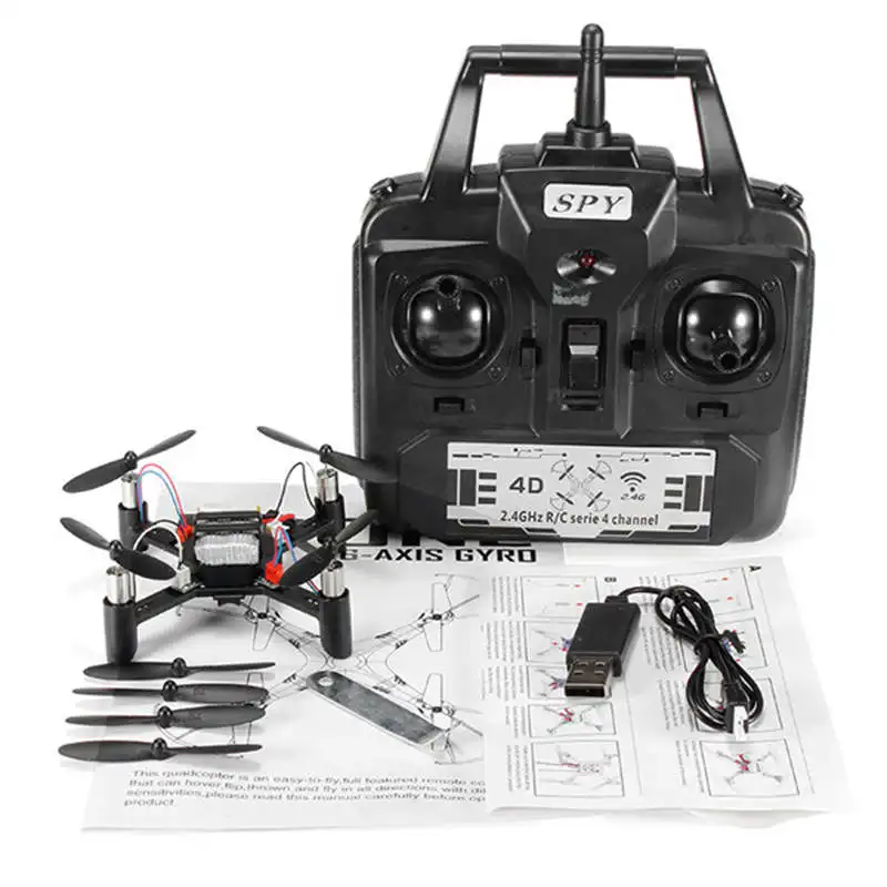 Высокое качество DM002 мини 2.4 г 4CH 6 оси Радиоуправляемый Дрон Игрушки один ключ