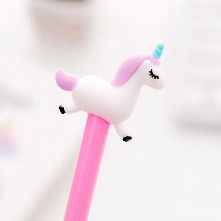 Ellen Brook 1 шт. Корейская Милая Канцелярия Kawaii 3D единорог лошадь Ангел гелевая ручка
