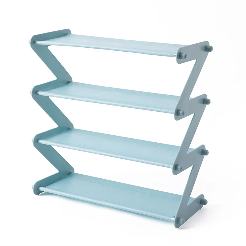 

Simple Stainless Steel Assembled Shoe Rack Save Space Slippers High Heels Home Dormitory Foldable Multi-Layer Storage