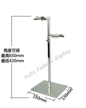 Модная зеркальная Регулируемая подставка из нержавеющей стали для демонстрации