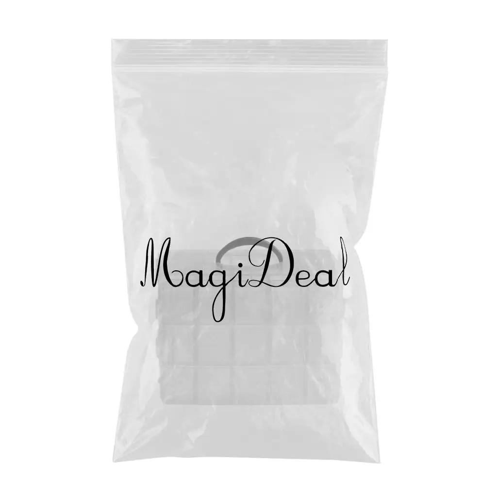 MagiDeal 3 слоя Штабелируемый прозрачный пластиковый ящик для ювелирных изделий Органайзер чехол для хранения игрушек контейнер с регулируемыми разделителями 30 сеток