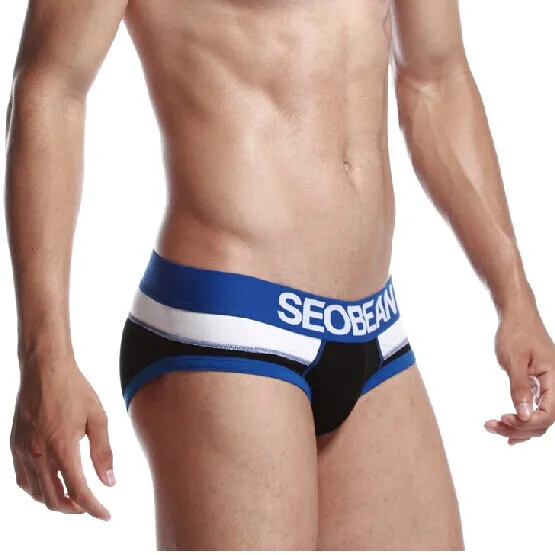 Бесплатная доставка мужское нижнее белье модные разноцветные хлопковые трусы 4