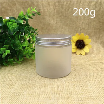 200 g aluminum cap 30 шт 50 100 150 200 г пустые матовые пластиковые бутылки банка бак горшок золотой розовый алюминиевый колпачок косметические контейнеры - Цвет: 200 g aluminum cap