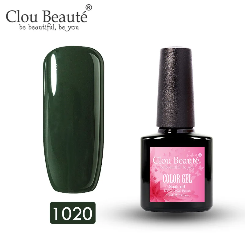 Clou Beaute Гель-лак для ногтей УФ Гибридный гвоздь Art Vernis Полупостоянный Гель-лак для ногтей 10 мл замачиваемый эмаль белый - Цвет: 1020