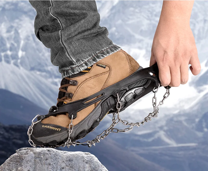 Naturehike 8 зубов 21 Зубы Нескользящие когти шипы для льда нержавеющая сталь захват лыжный снег бутсы походные альпинистские туфли крышка