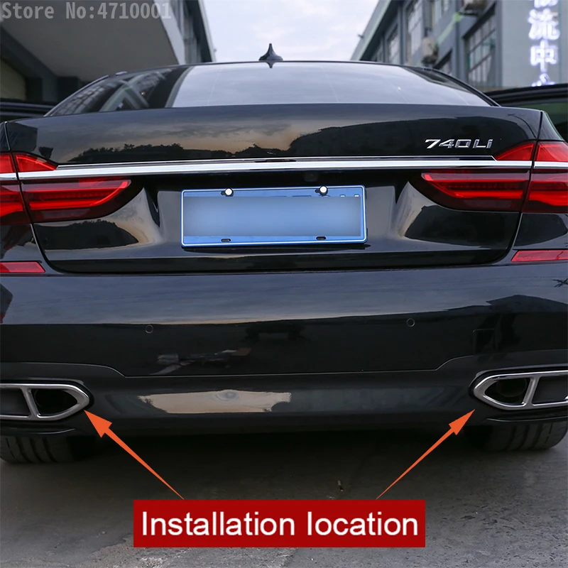 Выхлопная труба AMG из нержавеющей стали 304 выхлопная для BMW 7 серии 2016-2018 м