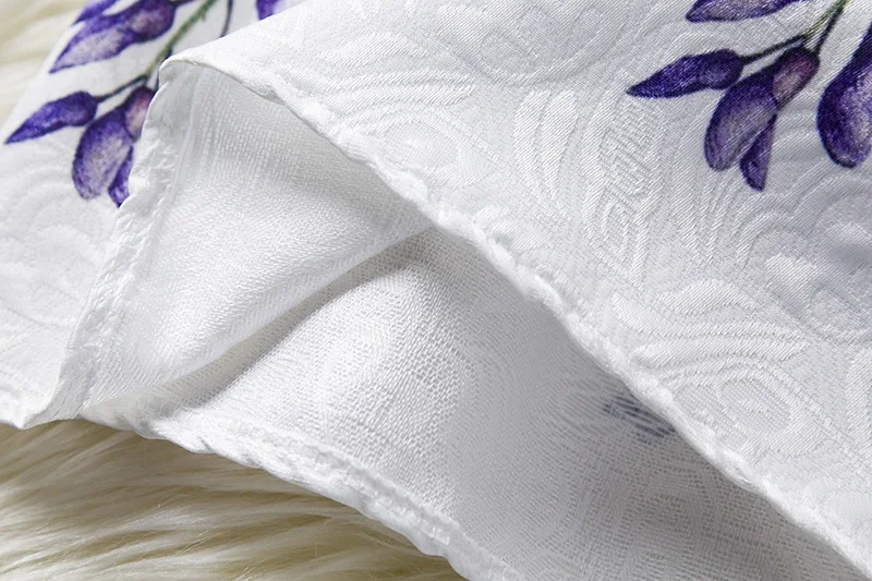 

U-SWEAR 2020 New Arrival Kid Flower Girl Dresses O-Neck Sleeveless Lavender Print A-line Dresses Pageant Dresses For Girls