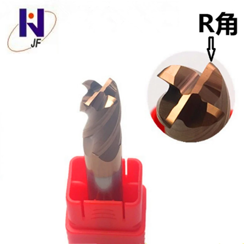 

8R1*35*D8*150*4F Solid Carbide 4 Flute Corner Radius End Mills HRC58 TiSiN Coated endmill cutter