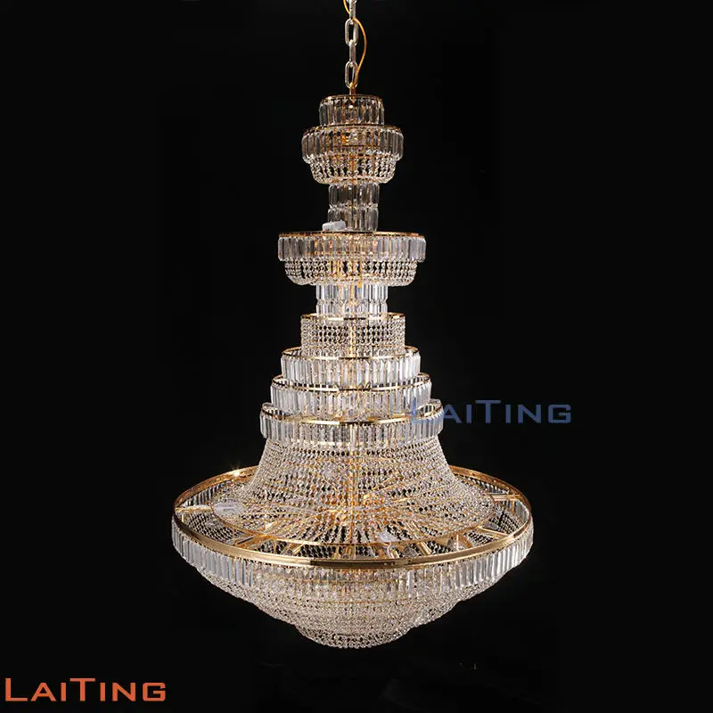 Последние пять дней K9 прозрачные хрустальные бусины Lustre Gold Led большая лобби
