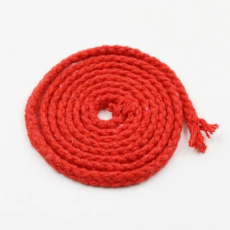 5 мм плетеная хлопковая веревка ручной работы 22 цвета декоративный шнурок для