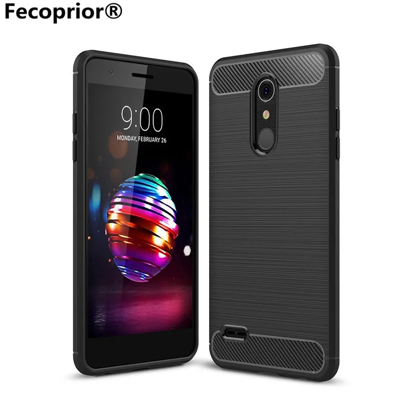 K10 2018 чехол для LG задняя крышка из углеродного волокна роскошный защитный