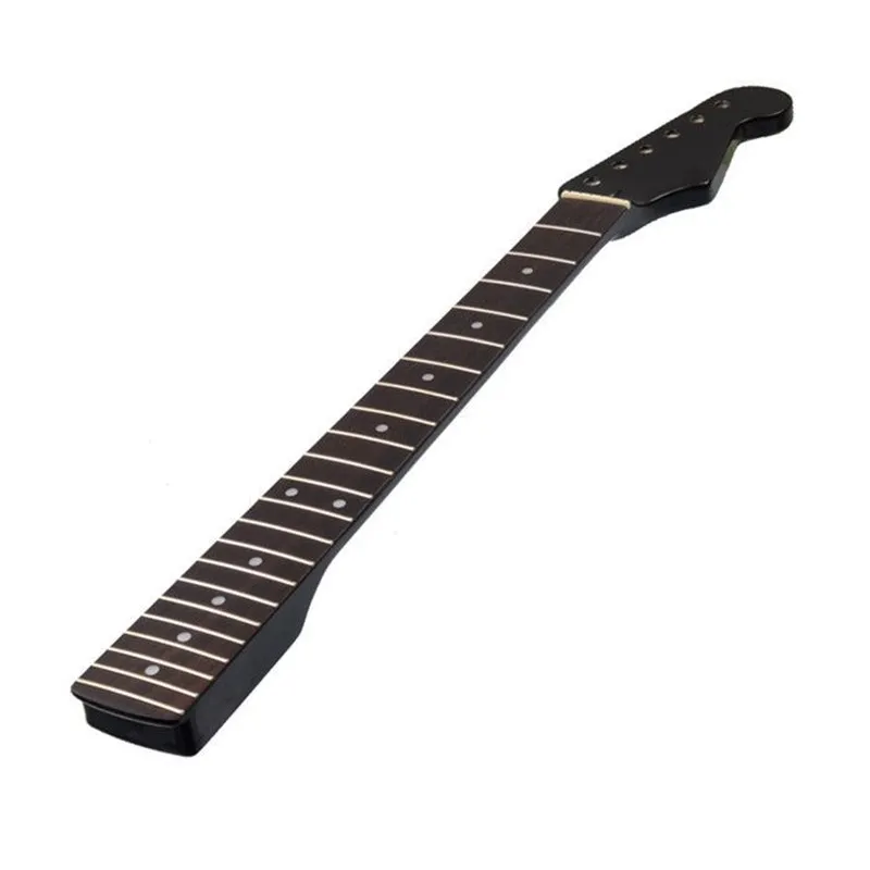 Disado 21 22 Frets Maple Electric Guitar Neck Maple Fretboard Inlay Dots Black Glossy Paint Guitar Accessories Parts enlarge