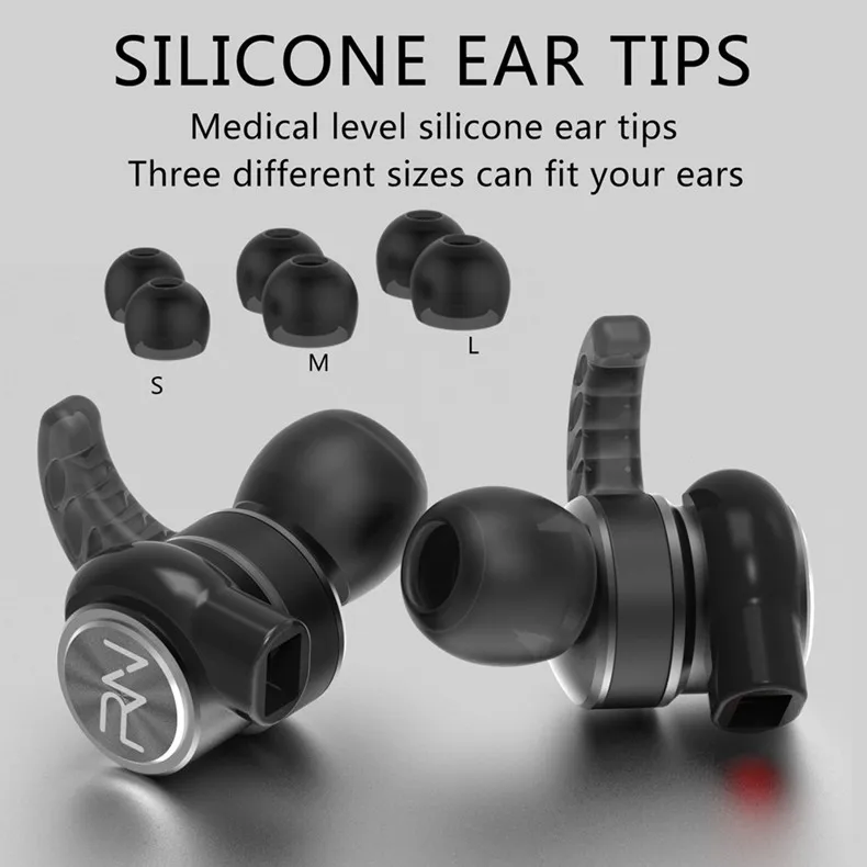 Renonext RX6 двойной драйвер гарнитура с супер басами наушники стерео капельки micrpphone Hi