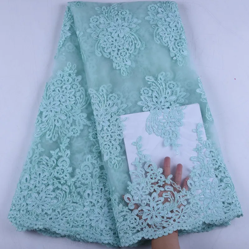 Soft Violet African Lace Fabric 2019 French Embroidery Tulle Nigerian For Wedding Dress Y1529 | Дом и сад