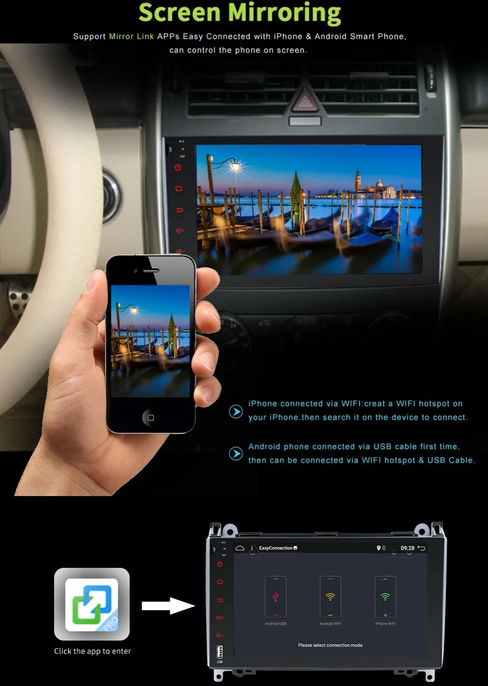 Bosion 9 &quotАвтомобильный мультимедийный плеер gps Android 7 1 2 Din помощи при парковке для
