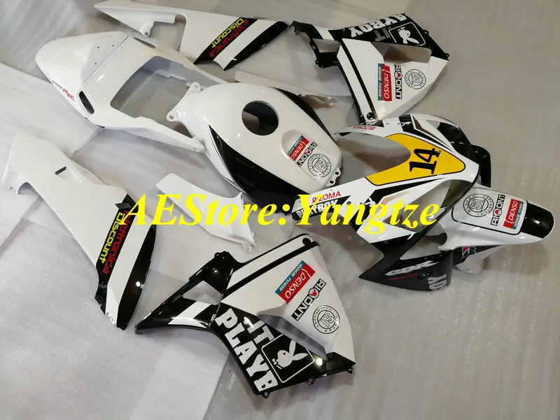 Высококачественный комплект обтекателей для CBR600RR F5 03 04 CBR 600RR 2003 2004 600 RR Белый